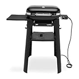 Weber Lumin Compact Elektrogrill, 43 x 32cm Grillfäche, portabel, erreichtüber 315 °C, Vielseitig - ideal zum Anbraten, Räuchern, Dämpfen oder Kochen von Speisen - Schwarz (91010879)