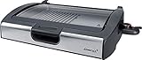 Steba BBQ Tischgrill mit Glasdeckel, große Grillfläche 29,0 x 40,0 cm, Hot Zone, Temperaturkontrollleuchte, Alu-Druckguß-Grillplatte mit Grillmuster, 2200 Watt, VG 200