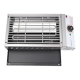 Elektrischer Barbecue Tischgrill, 2500w 220v Edelstahl Elektrogrill, 50-300°C Temperatur Balkon Grill, für Balkon und Küche(54.2x28x12cm)